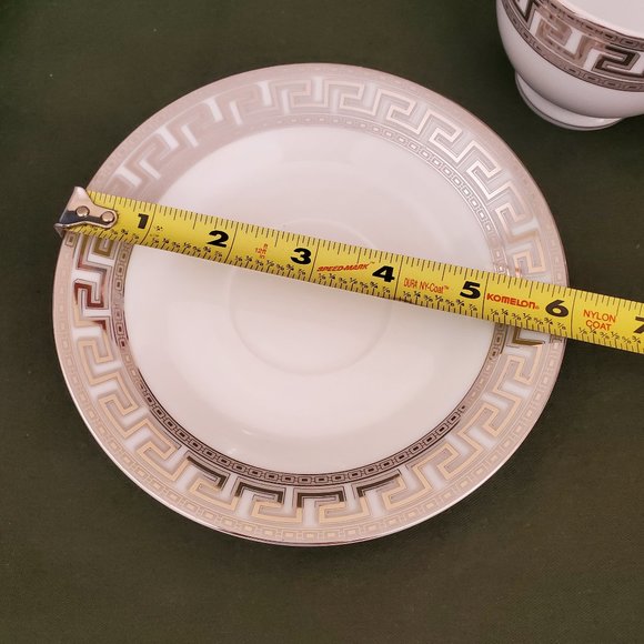 Alpine Cuisine Tea Cups and Saucers Fine Porcelain Germany 12 Pcs Set New - Picture 7 of 10